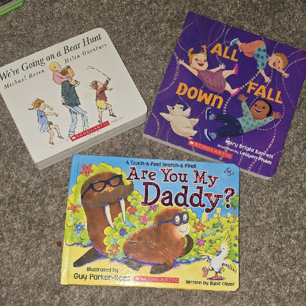 Scholastic Touch & Feel Books - Purple, White, Yellow